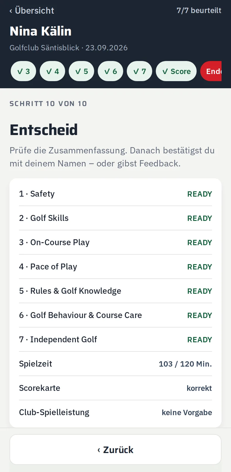Klarer Entscheid
